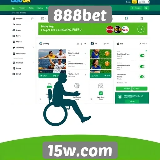 Acessibilidade e usabilidade do site 888bet