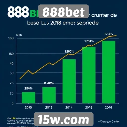 Estatísticas de crescimento da base de usuários do 888bet
